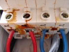 Water damage in isolator