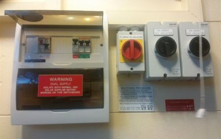 Safety switches are built in into solar pv systems now a days