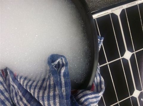 Solar panels which are clean are more efficient
