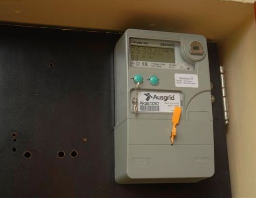 Modern meter - solar power/electricity not used is exported to grid
